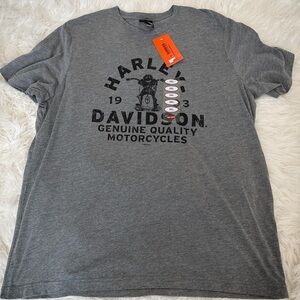 Harley-Davidson Charcoal Gray Short Sleeve Tee